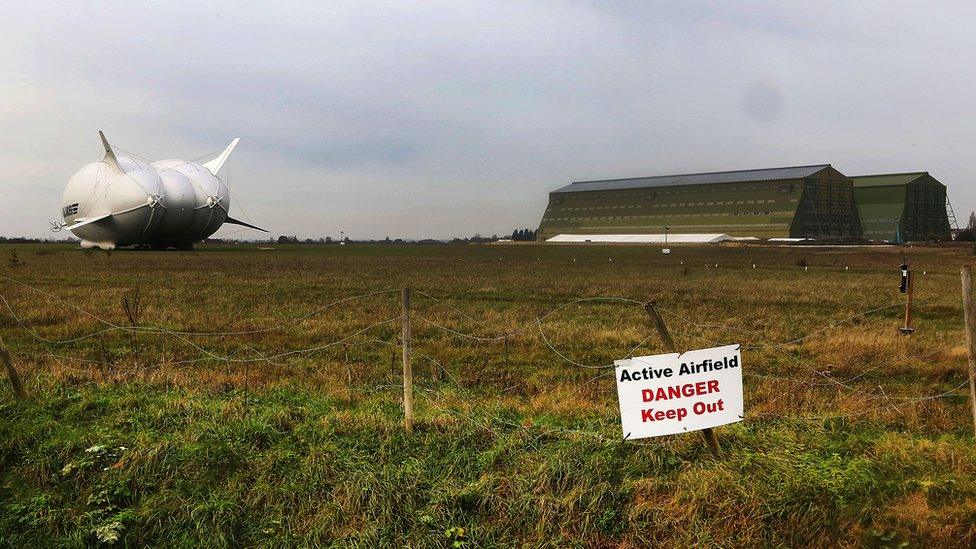 Airlander at Cardington airfield