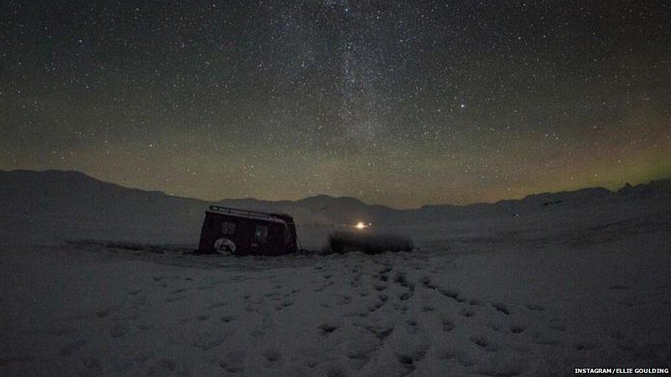 Ellie Goulding's truck in Norway