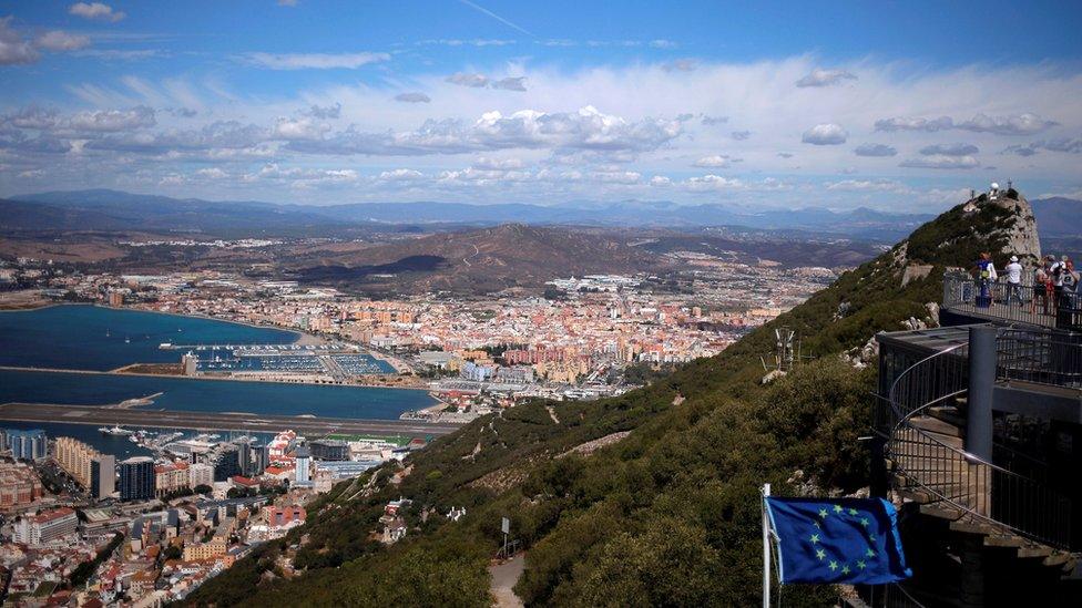 Top of the rock in Gibraltar