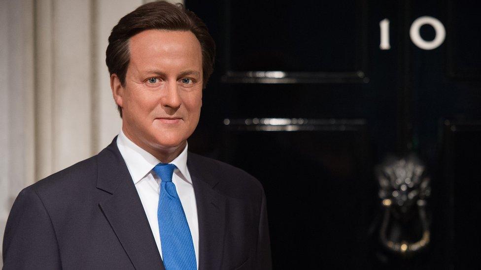 David Cameron waxwork