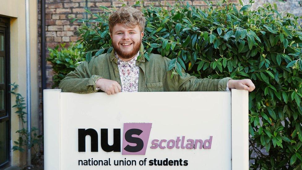 Matt Crilly, president of the National Union of Students in Scotland