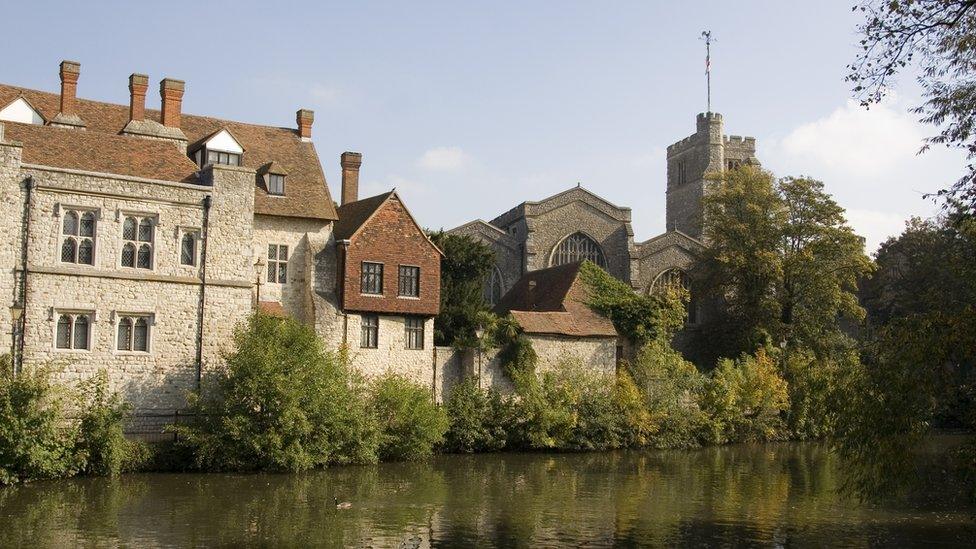 The River Medway running through Maidstone