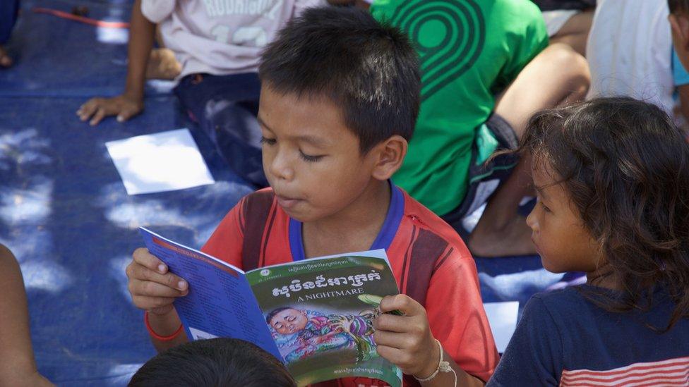 Cambodia tuk-tuk library