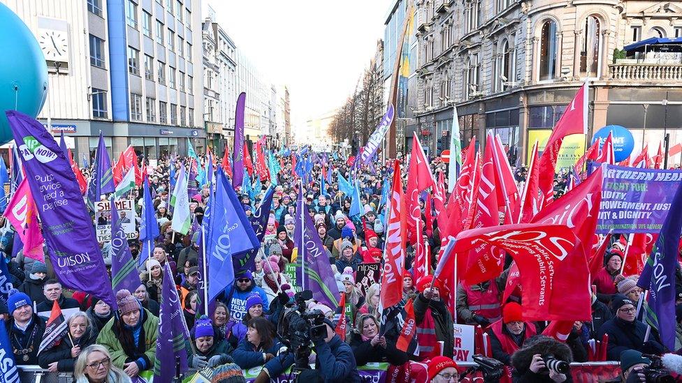 Crowds in Belfast