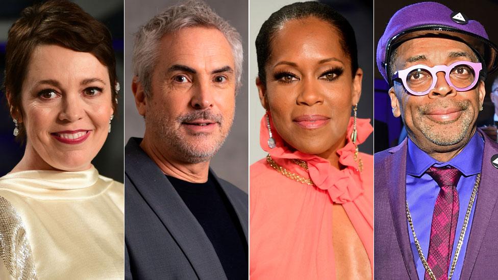 Olivia Colman, Alfonso Cuaron, Regina King and Spike Lee