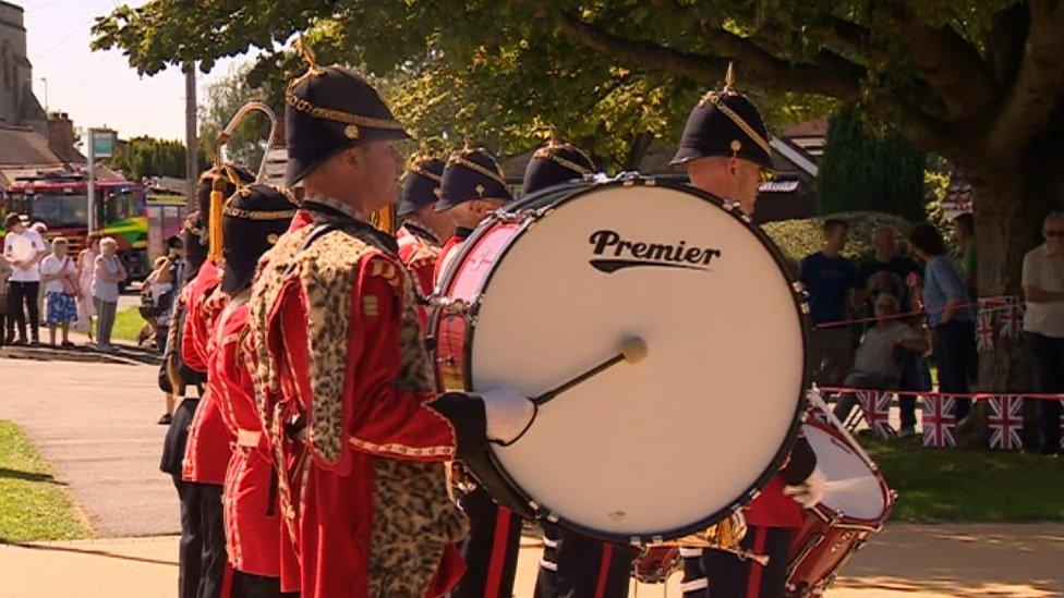 Military band during the celebrations