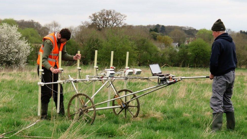 Geophysical survey taking place