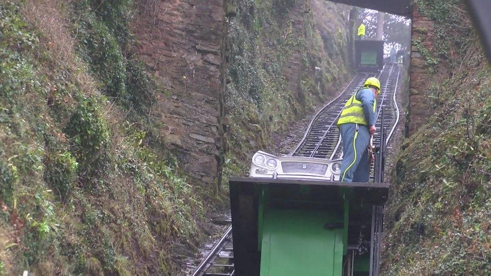 Cars being transported