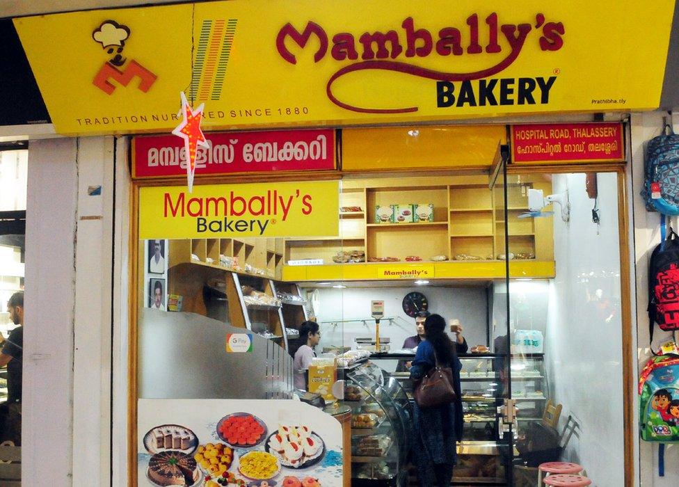 An outside view of the Mambally's Bakery