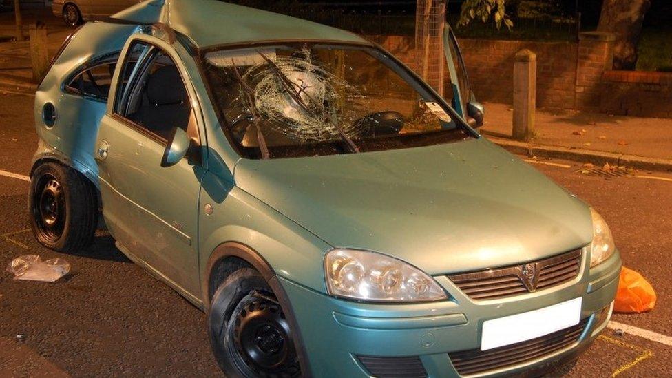 The car Naseem Galleze, was travelling in