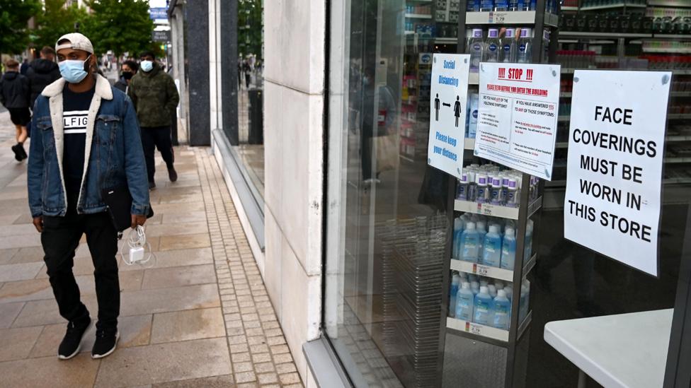 Shoppers in Preston