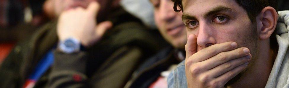 Supporters of the Republican People's Party watching the results come in