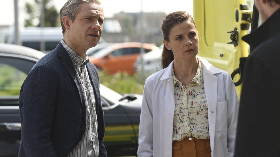 Louise Brealey and Martin Freeman