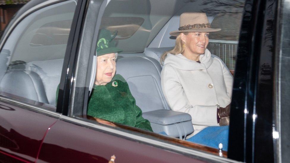 Queen Elizabeth II and the Countess of Wessex