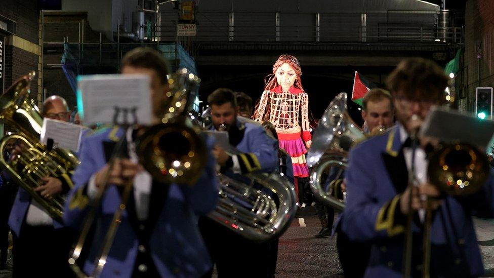 Little Amal at Castlefield Bowl