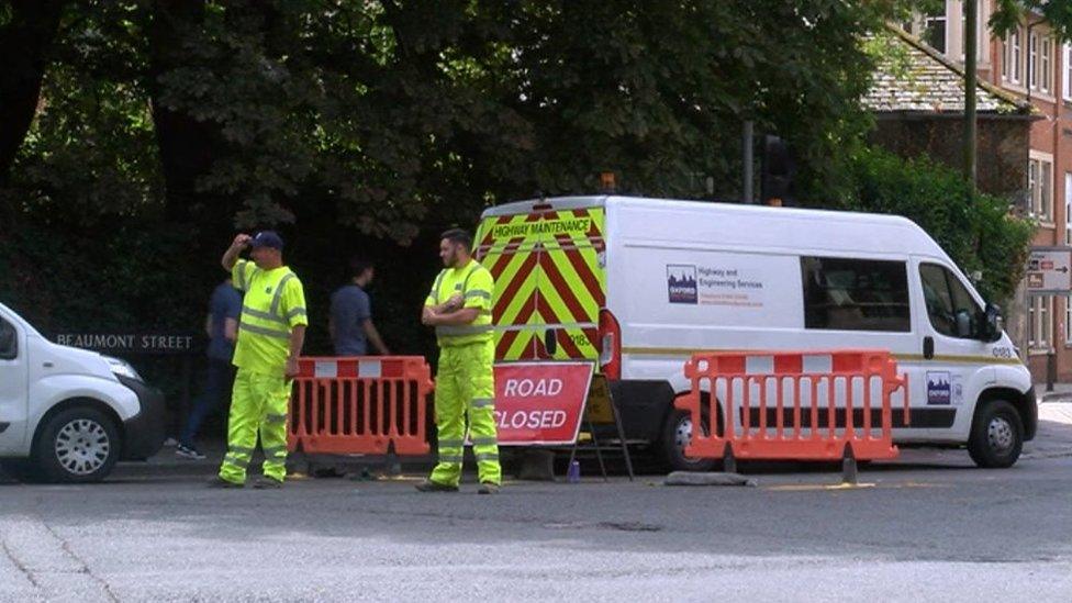 Sinkhole repairs in Oxford