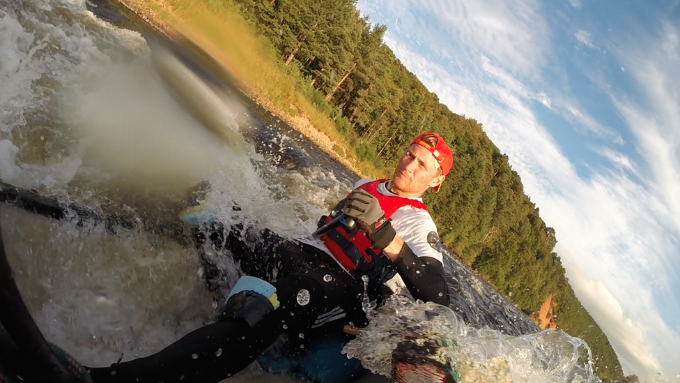 Ted Simpson in action