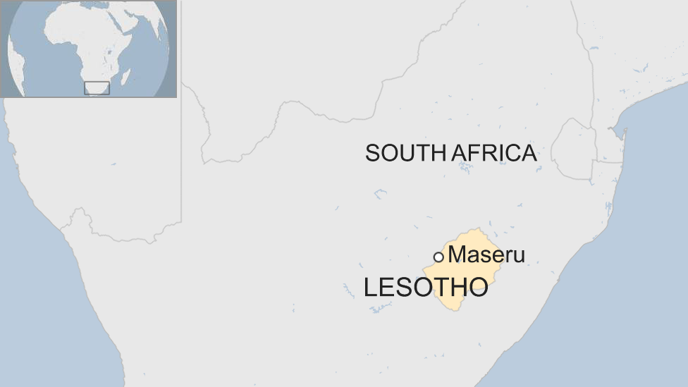 Lesotho map