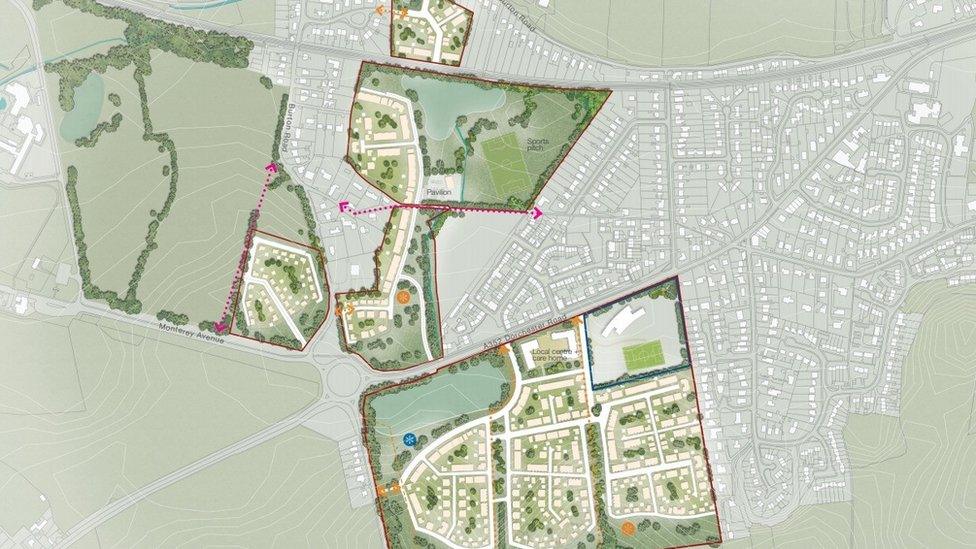 Map of proposed Wool housing plan