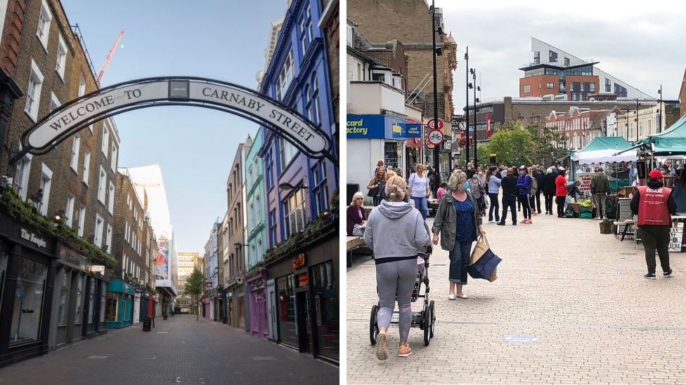 Carnaby Street and Bromley High Street