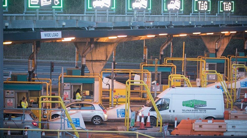 Second Severn Crossing toll plaza