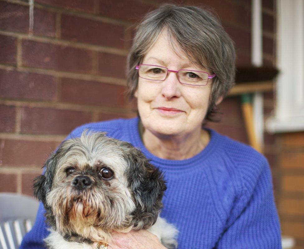 Cagney with her owner Lyn Kirkwood