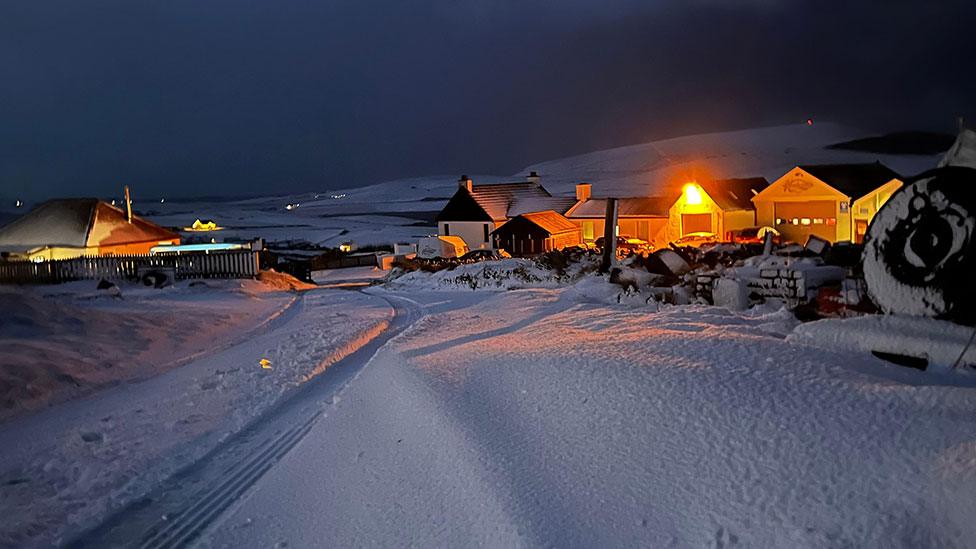 Snow in Shetland