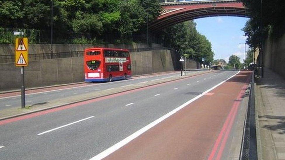 Red route in London