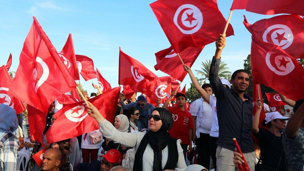 Campaign rally in Monastir, Tunisia, 7 September 2019.