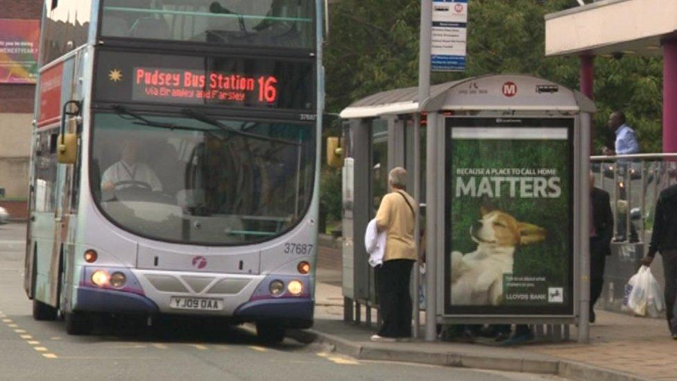 Bus in Leeds