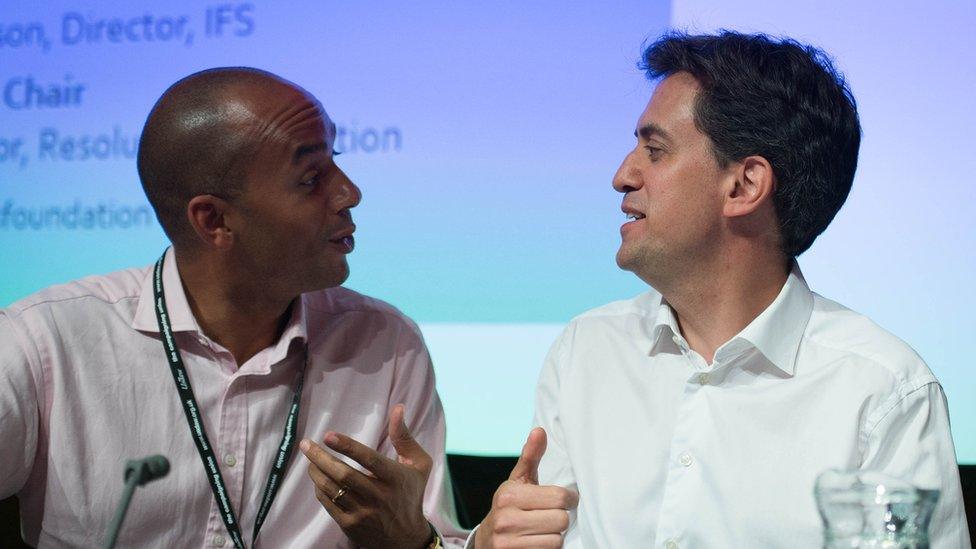 Chuka Umunna and Ed Miliband