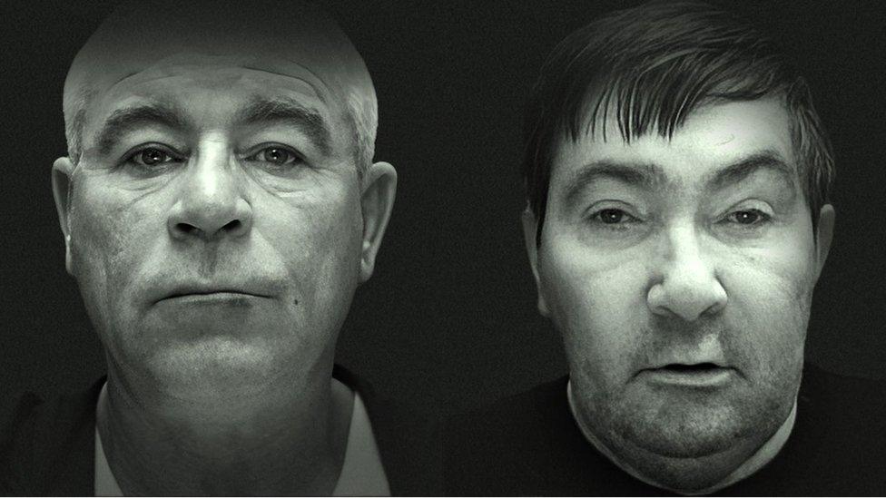 Mugshots of Vincent Coggins and his enforcer, Paul Woodford