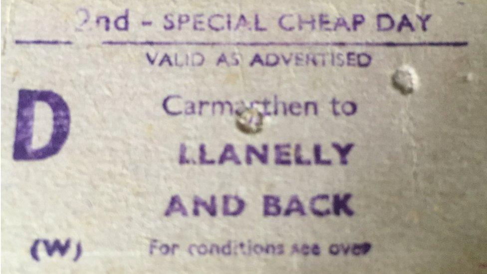 Ticket to Llanelli