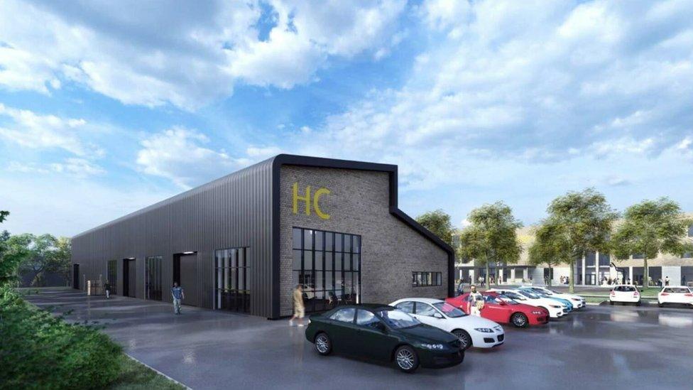 Artist's impression of new Harrogate College building