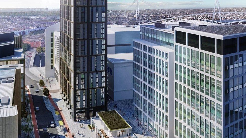 Planned high-rise for Cardiff