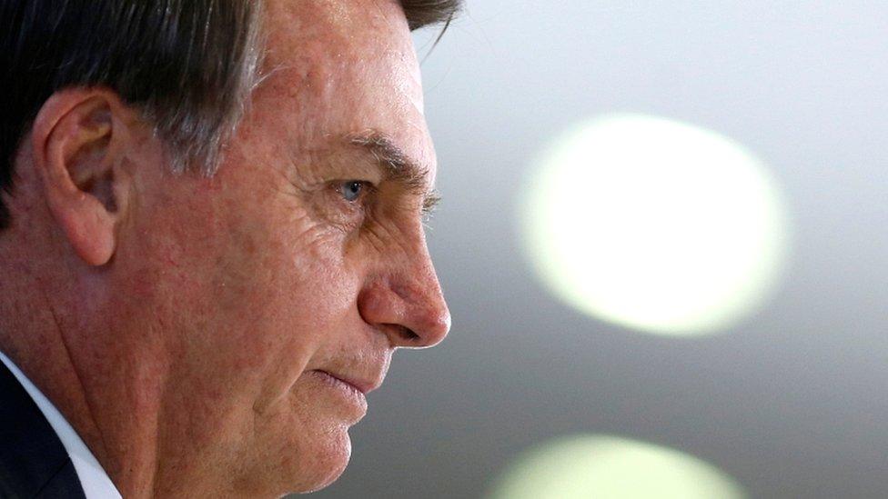 Brazil's President Jair Bolsonaro in Brasilia, Brazil, on 9 August 2019