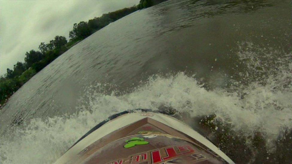 Jet ski in water