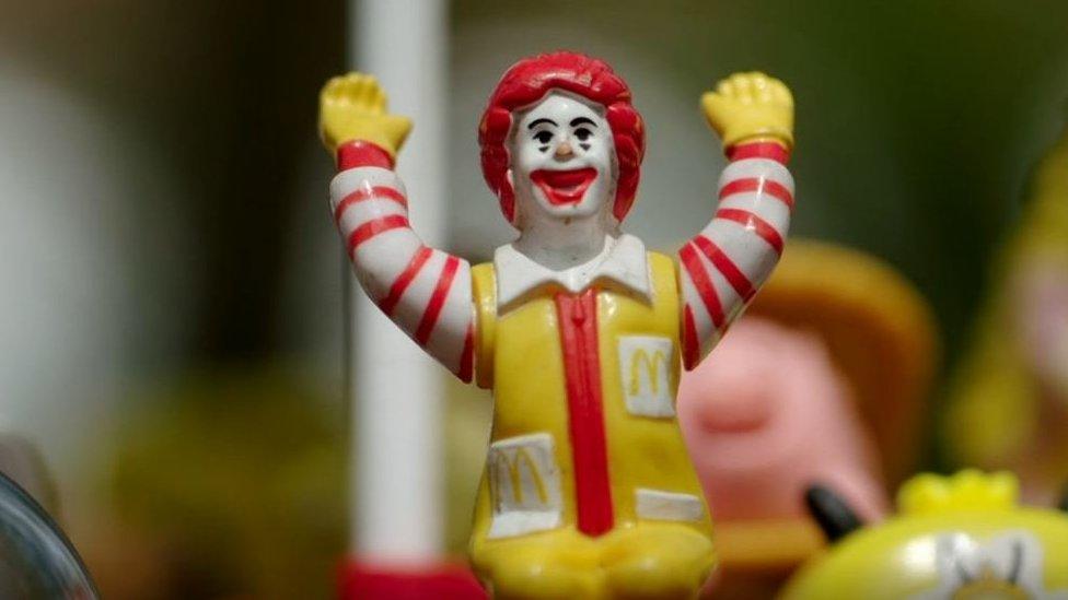 Ronald McDonald plastic toy