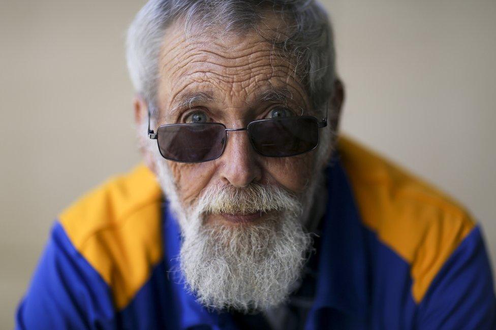 Roy Janetzki of Wodonga poses for a photograph following the launch of the National Redress Scheme in Sydney, New South Wales, Australia,