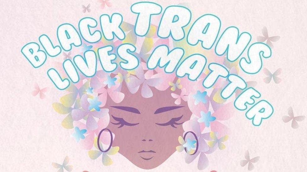 A cartoon for Black Trans Lives Matter