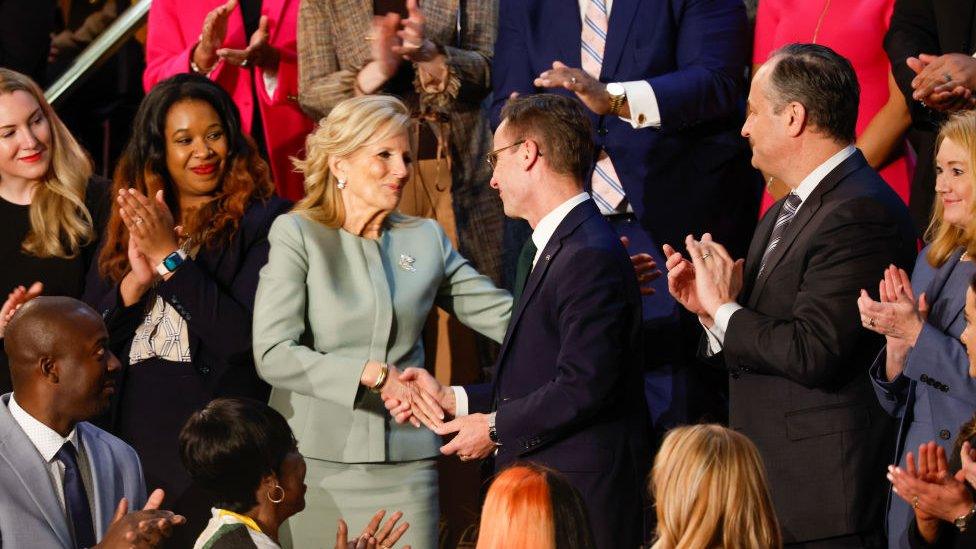 Jill Biden and Ulf Kristersson