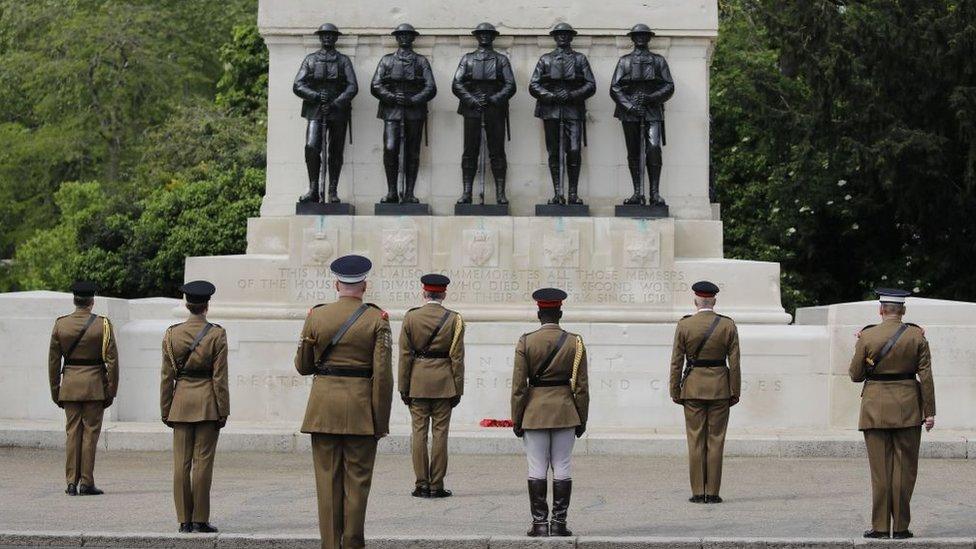 The Household Division on VE day 75th anniversary