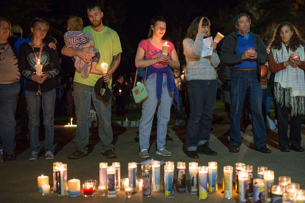 A vigil was held for the victims