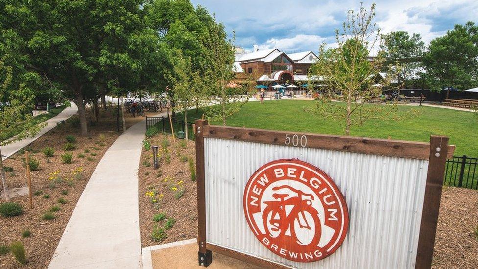 New Belgium Brewing sign