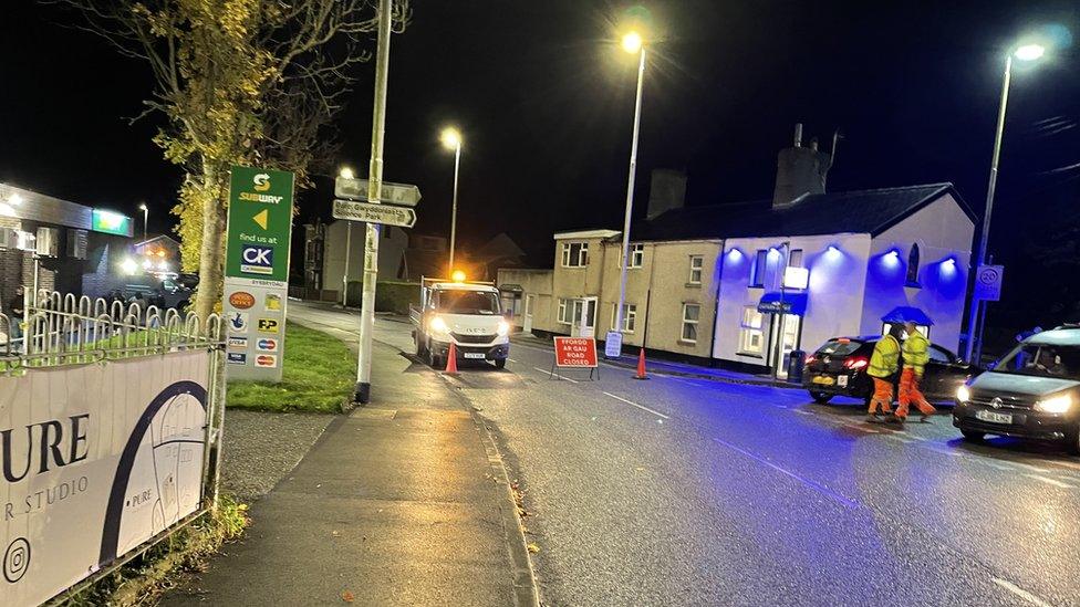 Street view outside Penglais School, Aberystwyth