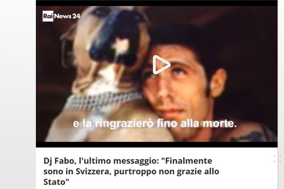 Rai 24 website published audio of DJ Fabo's "last message"