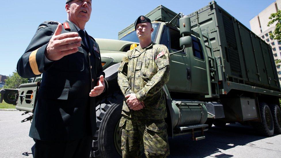 Canada's Chief of the Defence Staff General Jonathan Vance speaks following the announcement of Canada"s new defence policy in Ottawa