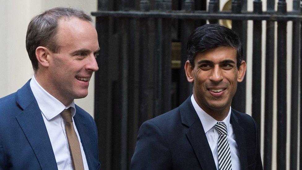 Dominic Raab and Rishi Sunak