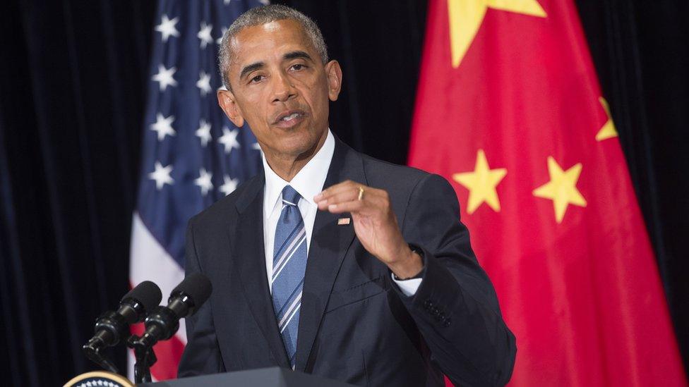 US President Barack Obama speaks during a press conference following the conclusion of the G20 summit in Hangzhou, 5 September 2016