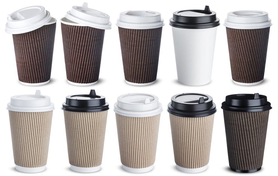 Disposable coffee cups